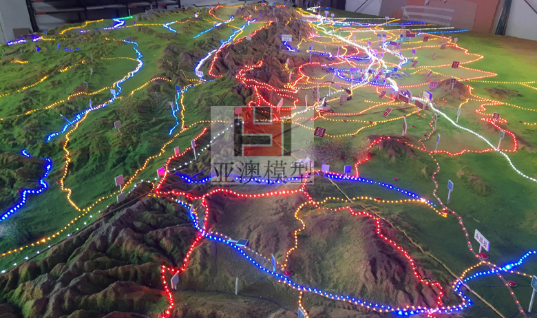 張掖丹霞地質博物館---地形地貌沙盤、大型地貌(圖1)