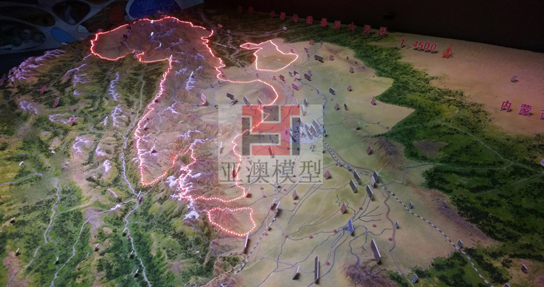 張掖丹霞地質博物館---地形地貌沙盤、大型地貌(圖2)